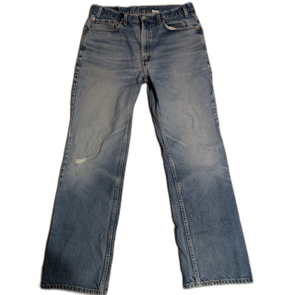 VTG Levi's 517 Bootcut 38x34 (Fits 34x32) Jeans Faded Distressed 2002 Y2K Cowboy